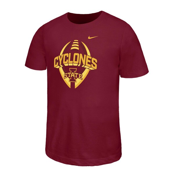 Nike® Youth I-State Cyclones Football Cardinal T-shirt